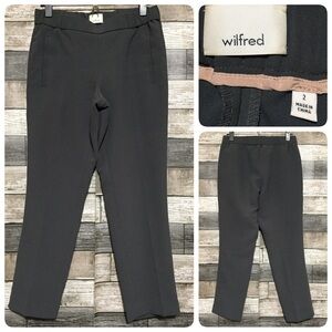 Wilfred Pull On Dress Pants Women’s 2 Gray (Inseam 26) Polyester